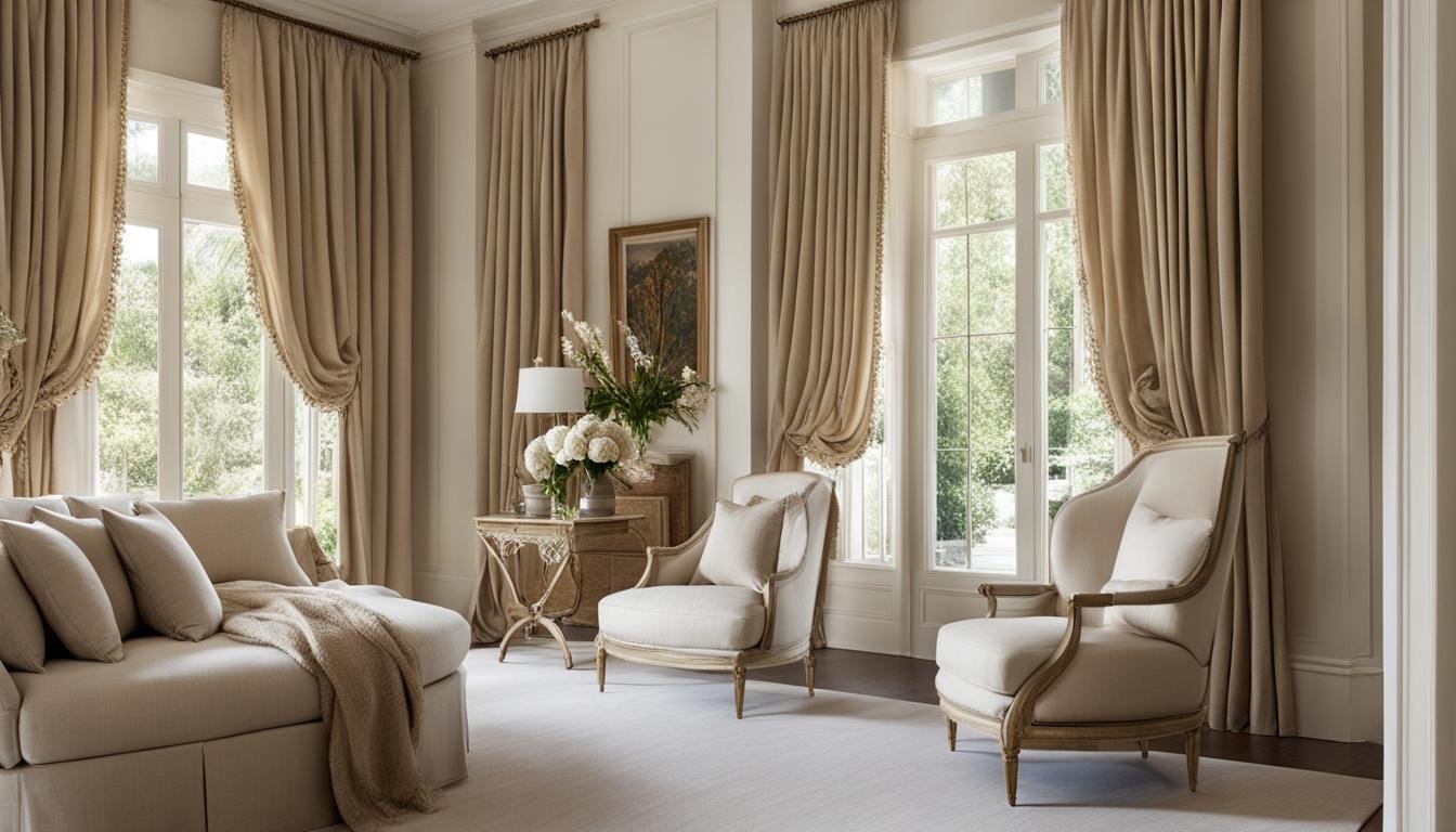 Decorating with linen curtains